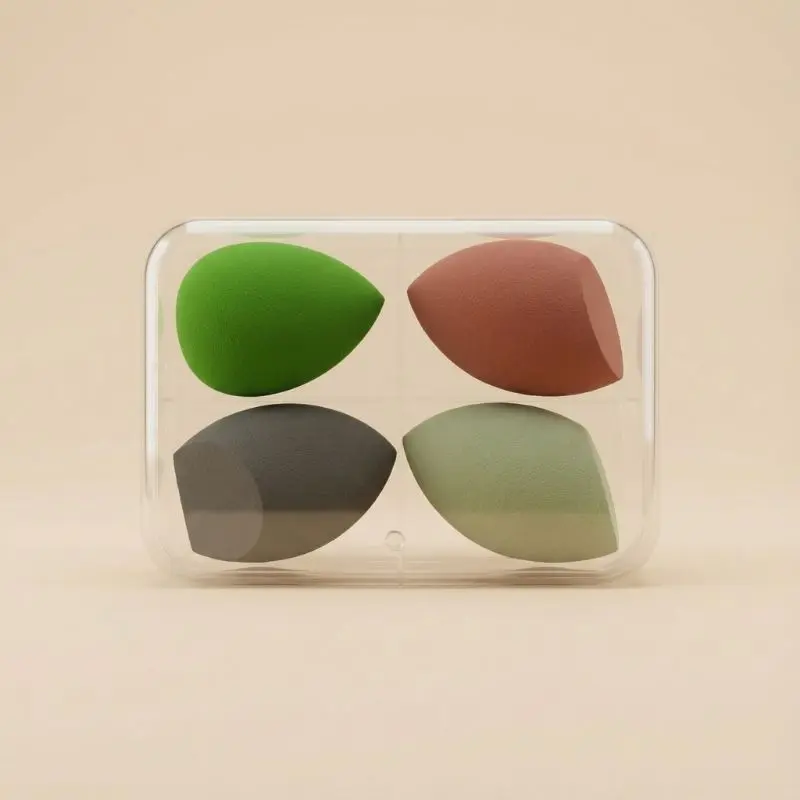 4 Piece Multi Shape Makeup Sponge Set 04