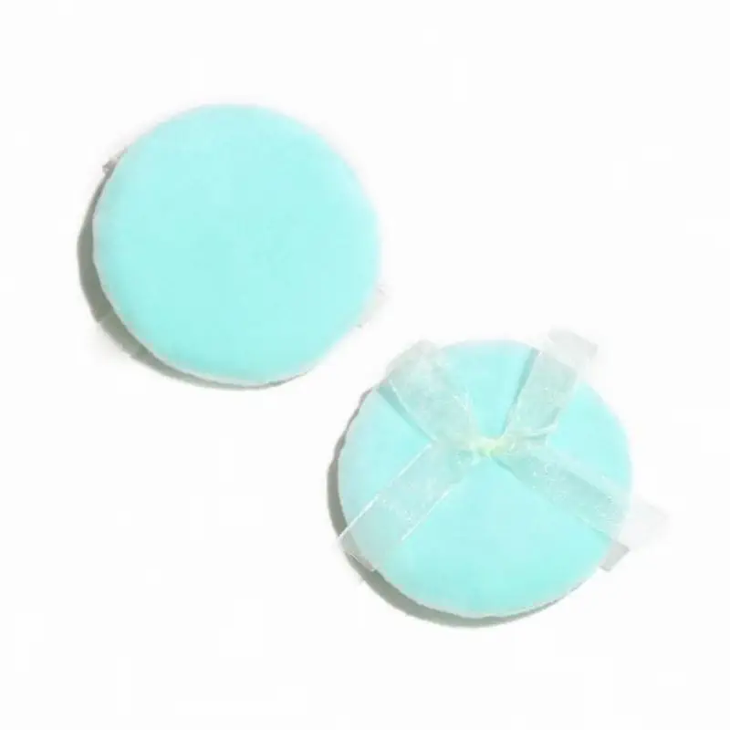 Bowknot Round Kerseymere Powder Puff, Ultra-soft Surface for Lightweight Powder Application, Even Coverage with Comfortable Skin Touch, B2B Wholesale.