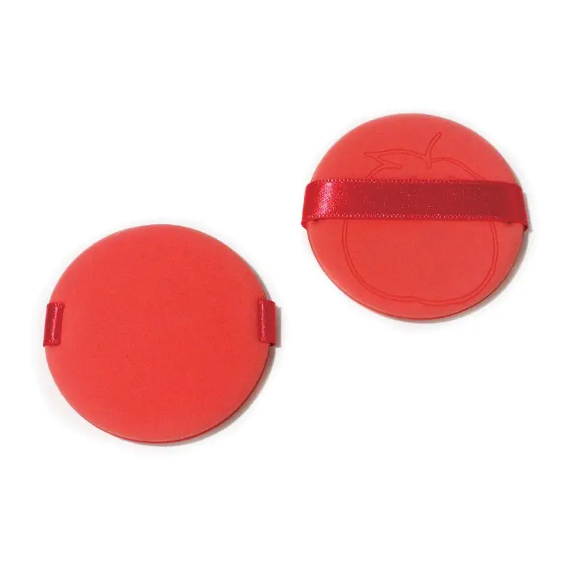 Circular Embossed Air Cushion Powder Puff, Textured Rubycell Surface for Enhanced Powder Pickup, Even Cushion Foundation Application, Latex-free B2B Tool.