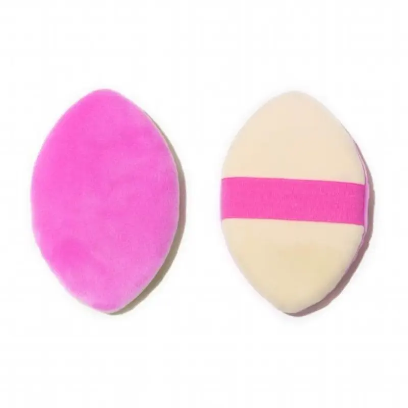 Hybrid Double-sided Powder Puff, Kerseymere for Loose Powder & Rubycell for Cushion Foundation, Multi-functional Setting Tool, Wholesale.