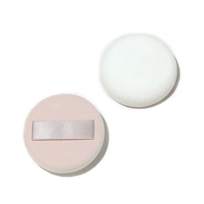 Flat Round Air Cushion Powder Puff with Rubycell Core, Large Surface for Fast Base Makeup Application, Seamless Powder Setting, Professional B2B Tool.