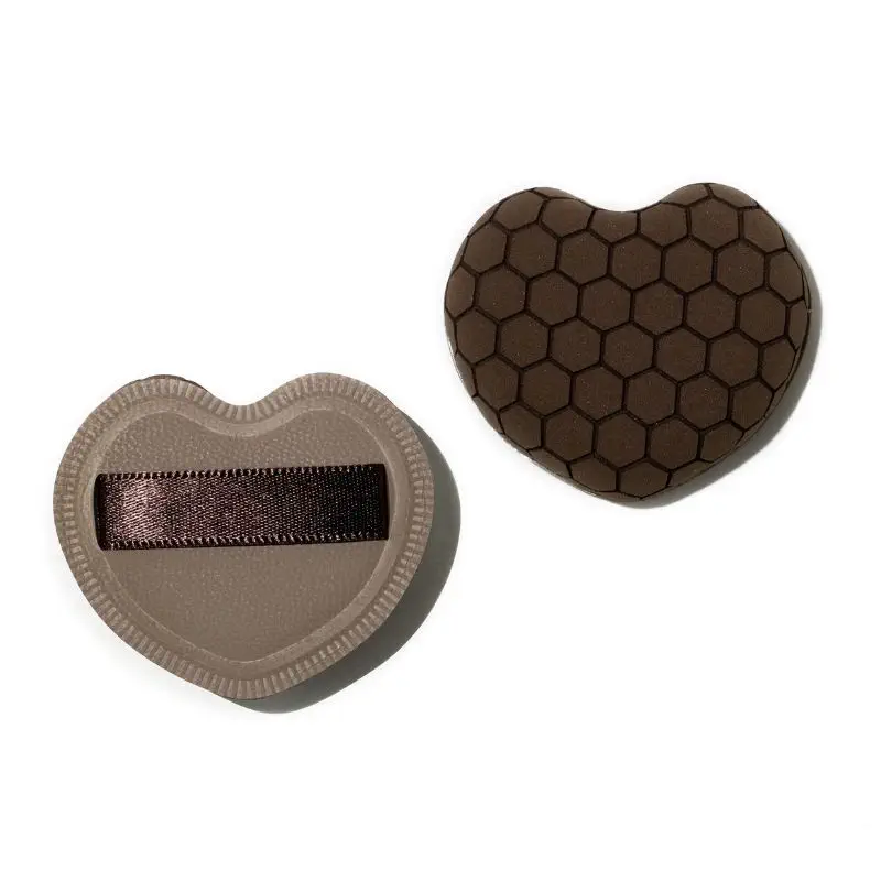 Heart Honeycomb Marshmallow Cushion Puff with Breathable Texture, Enhanced Powder Pickup for Long-lasting Makeup Setting, Professional Rubycell Makeup Puff.
