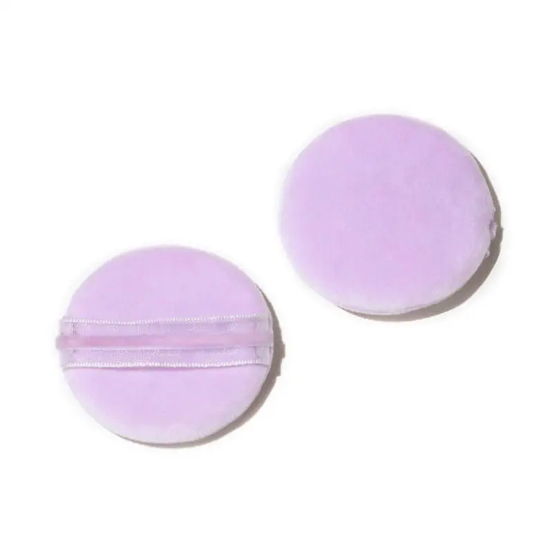 Classic Round Kerseymere Powder Puff, Ultra-soft Texture for Loose Powder Setting, Professional Baking Tool for Flawless Finish, B2B Wholesale.