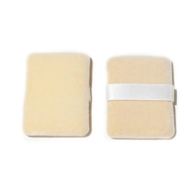 Square Double-sided Flocking Powder Puff, Multi-angle Setting for Pressed Powder, High-pick-up Fiber for Cushion Application, Wholesale.